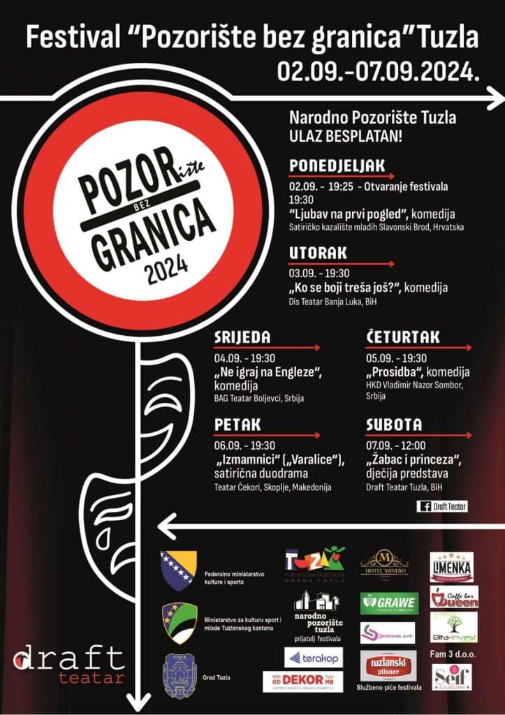 Festival ''Pozorište bez granica'' počinje u Tuzli, na repertoaru šest predstava festival ''pozorište bez granica'' počinje u tuzli, na repertoaru šest predstava