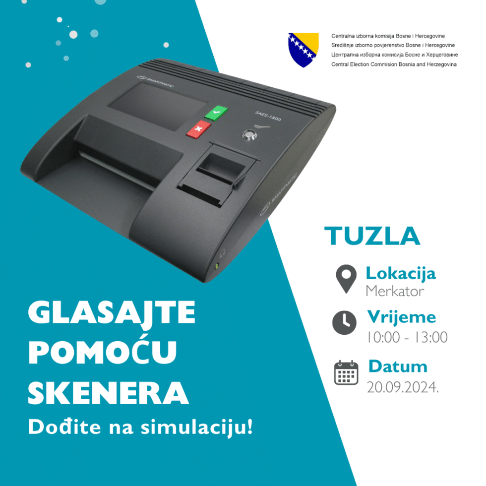 Glasajte pomoću skenera, dođite na simulaciju u Tuzli! glasajte pomoću skenera, dođite na simulaciju u tuzli!
